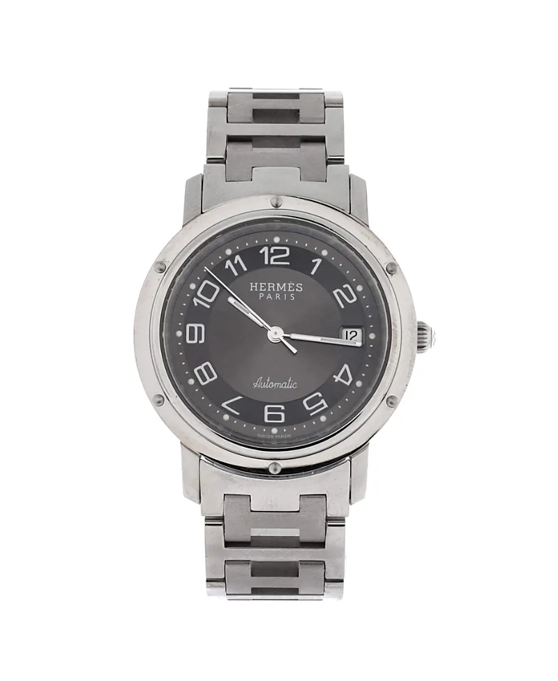 Pre-Owned Hermes Clipper Automatic Watch in Stainless Steel 39mm by Hermes