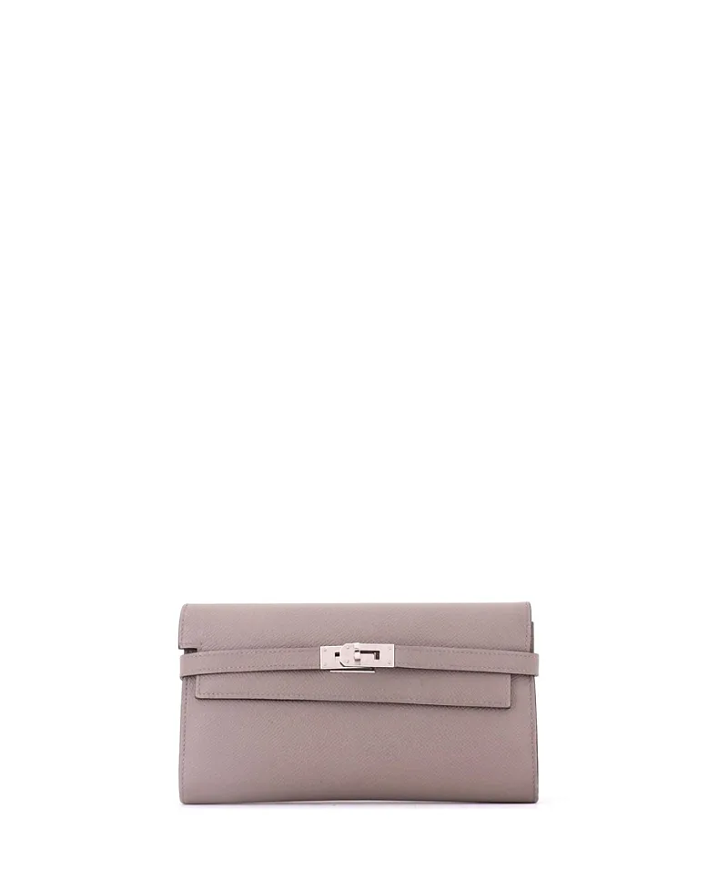 Pre-Owned Hermes Long Kelly Wallet Verso Epsom