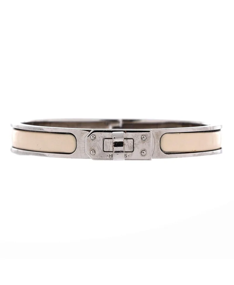 Pre-Owned Hermes Narrow Mini Clic Kelly Bracelet Enamel by Hermes