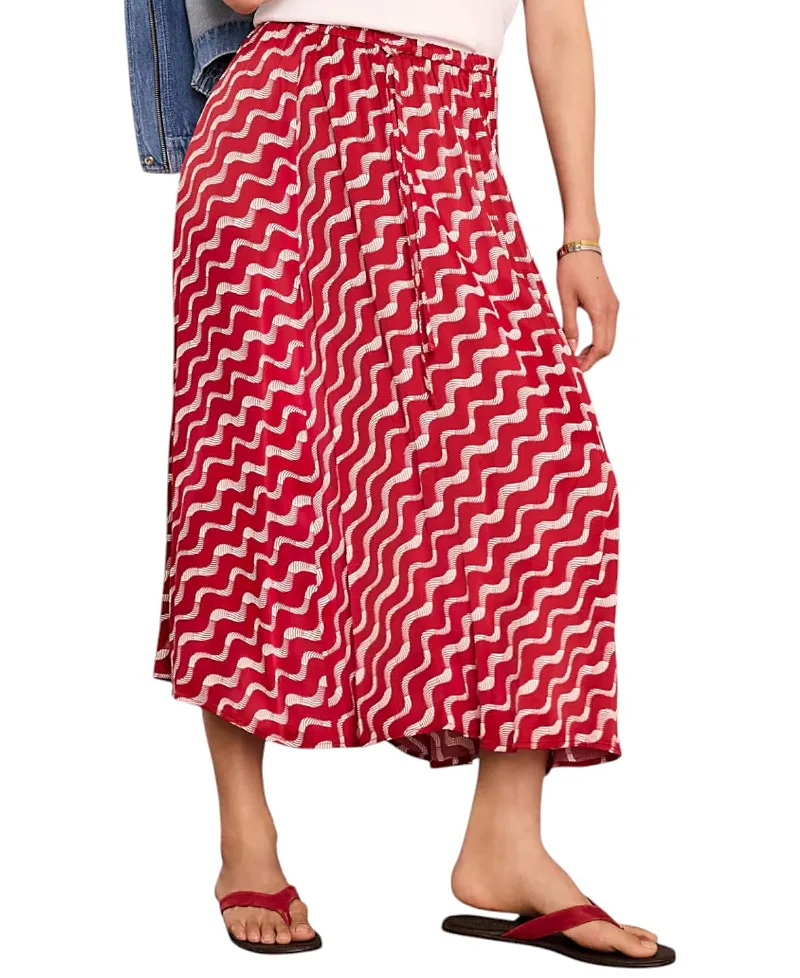 Satin Printed Maxi Skirt by Mint Velvet