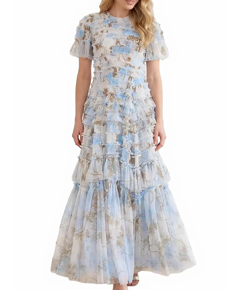 Wisteria Valentine Ruffle Gown