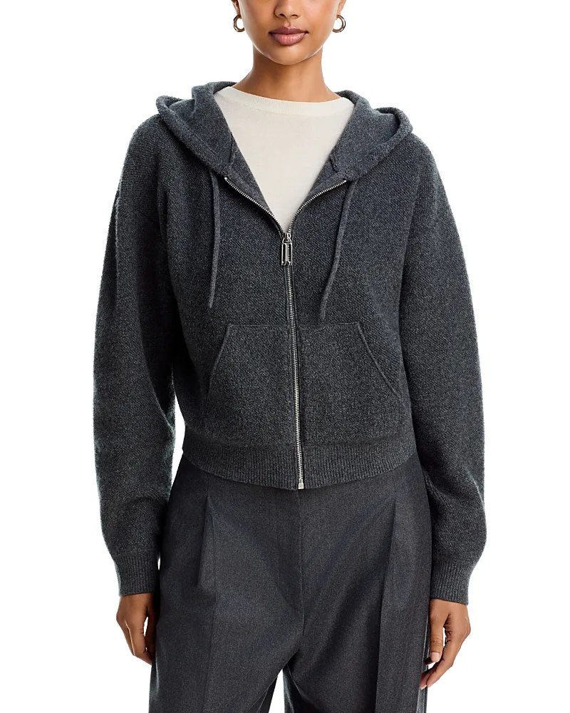 Wool Blend Zip Hoodie by Victoria Beckham