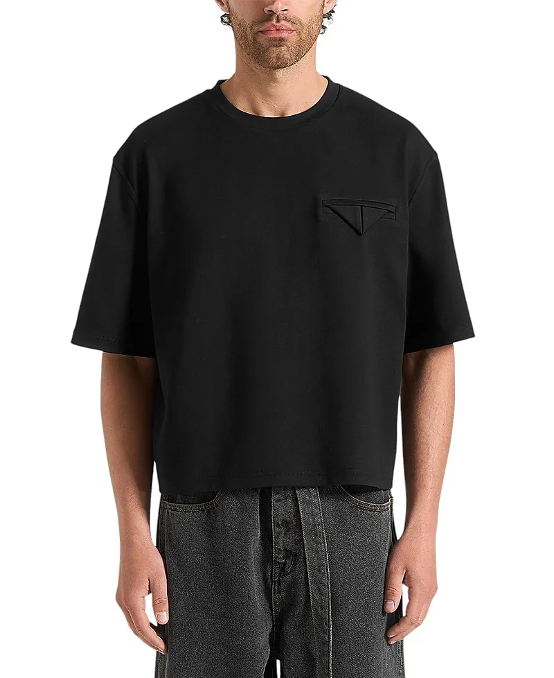 Leon Boxy Cropped T-Shirt by Maniere De Voir