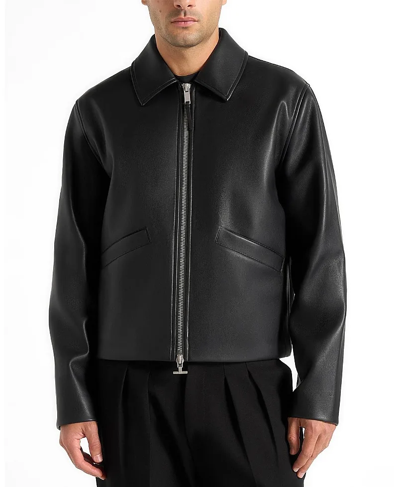 Yves Minimal Leather Jacket