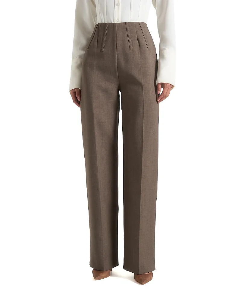 Rafaela Corset Waist Tailored Trousers by Maniere De Voir