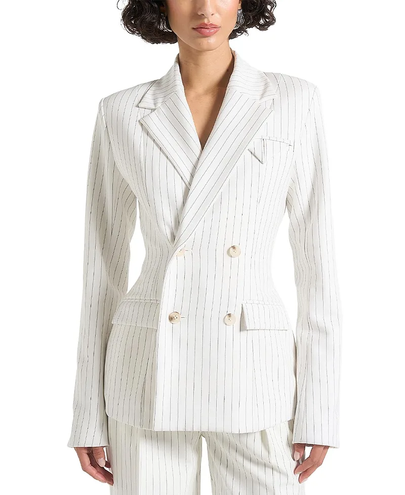 Maia Structured Pinstripe Blazer