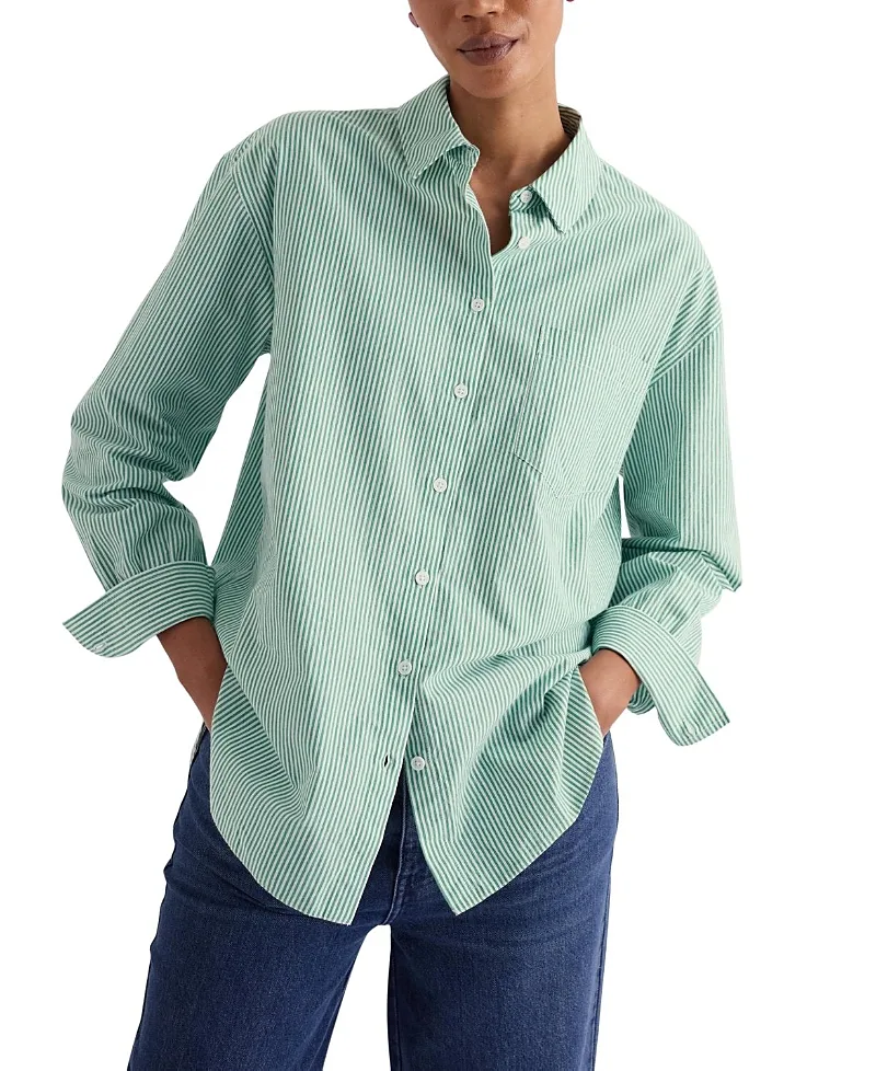 Sea Path Oversized Poplin Shirt by Seasalt Cornwall