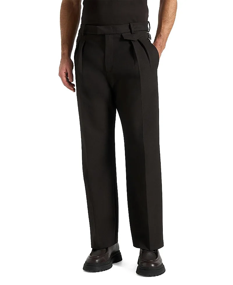 Pierre Fluid Pleat Front Trousers by Maniere De Voir