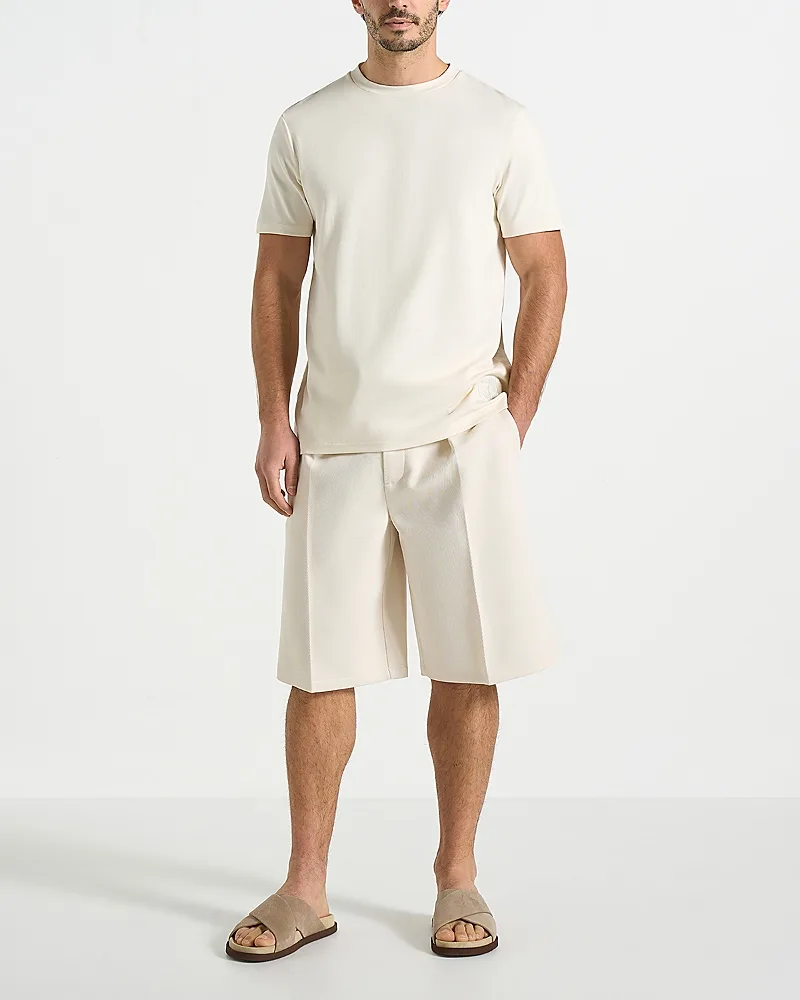 Auguste Twill Bermuda Shorts by Maniere De Voir