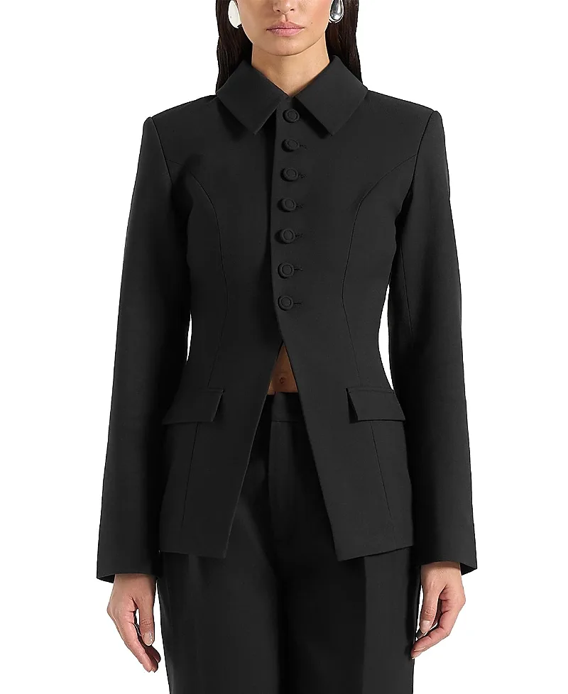 Harper Tailored Cinch Blazer with Detachable Collar