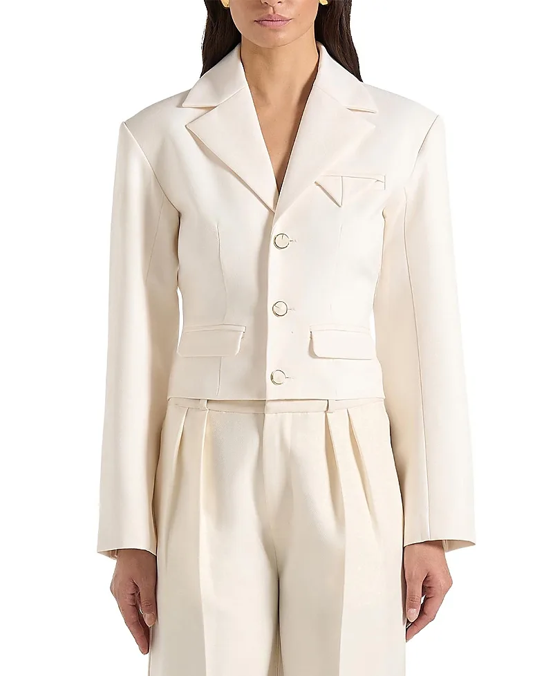 Prisca Tailored Cropped Blazer