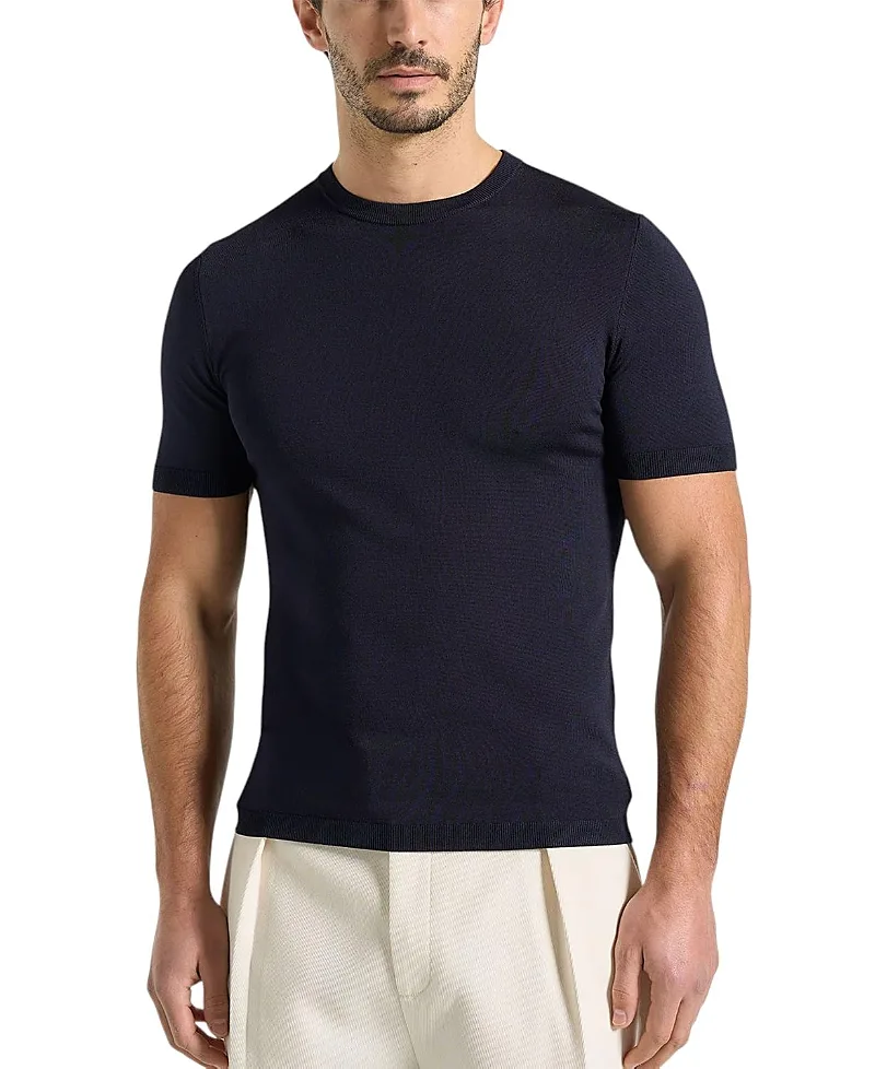 Ellis Luxe Knitted T-Shirt by Maniere De Voir