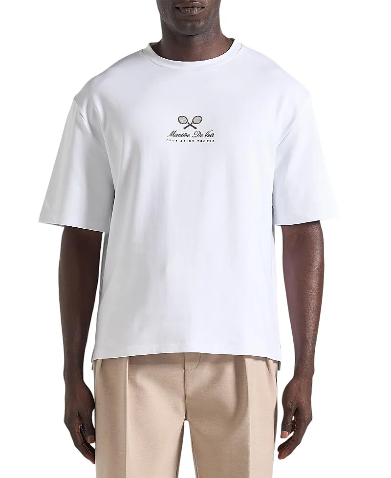 Aaron Club Saint-Tropez Cotton T-Shirt by Maniere De Voir