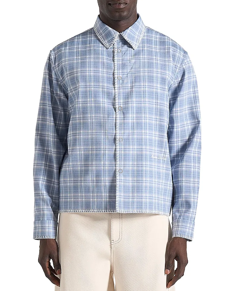 Blake Whipstitch Check Shirt by Maniere De Voir