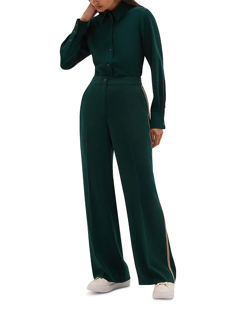 Hadley Mid Rise Wide Leg Trousers by Hobbs London