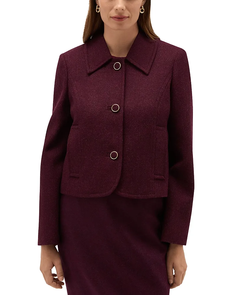 Adeen Wool Button Front Jacket by Hobbs London