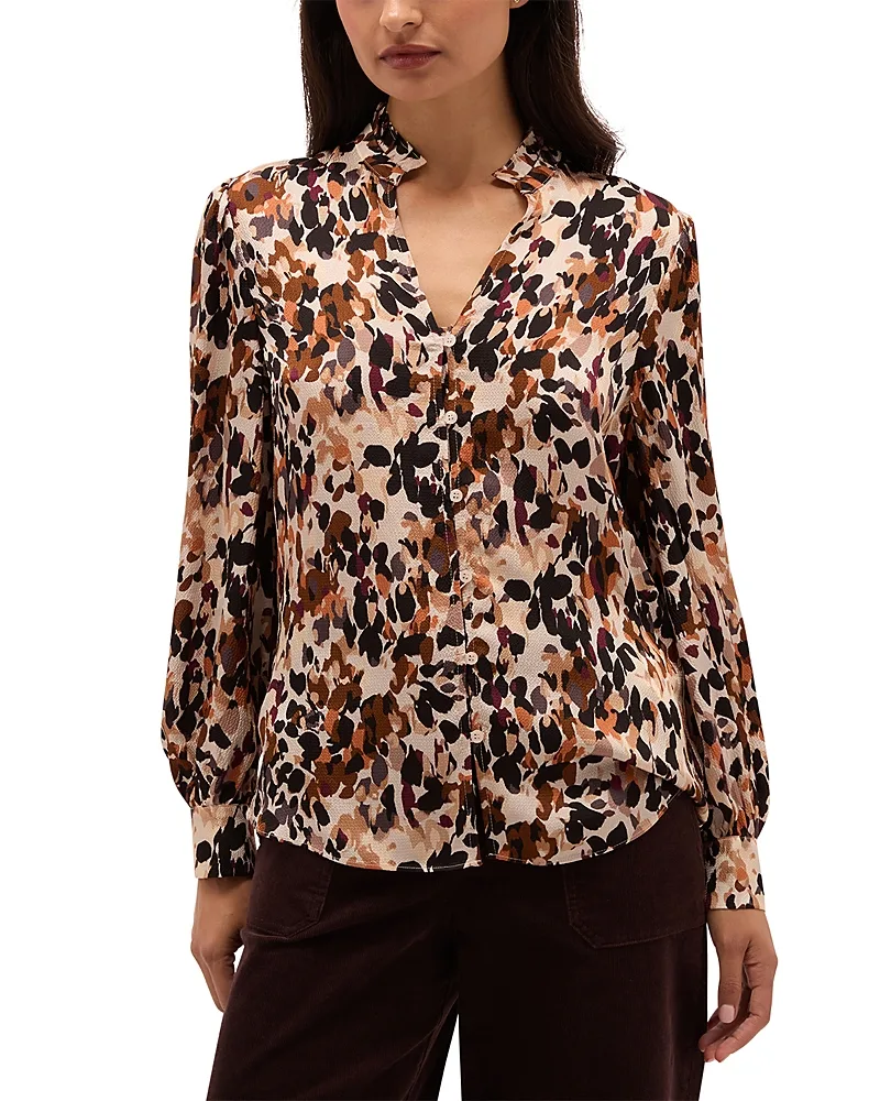 Yasmina Printed Blouson Sleeve Blouse