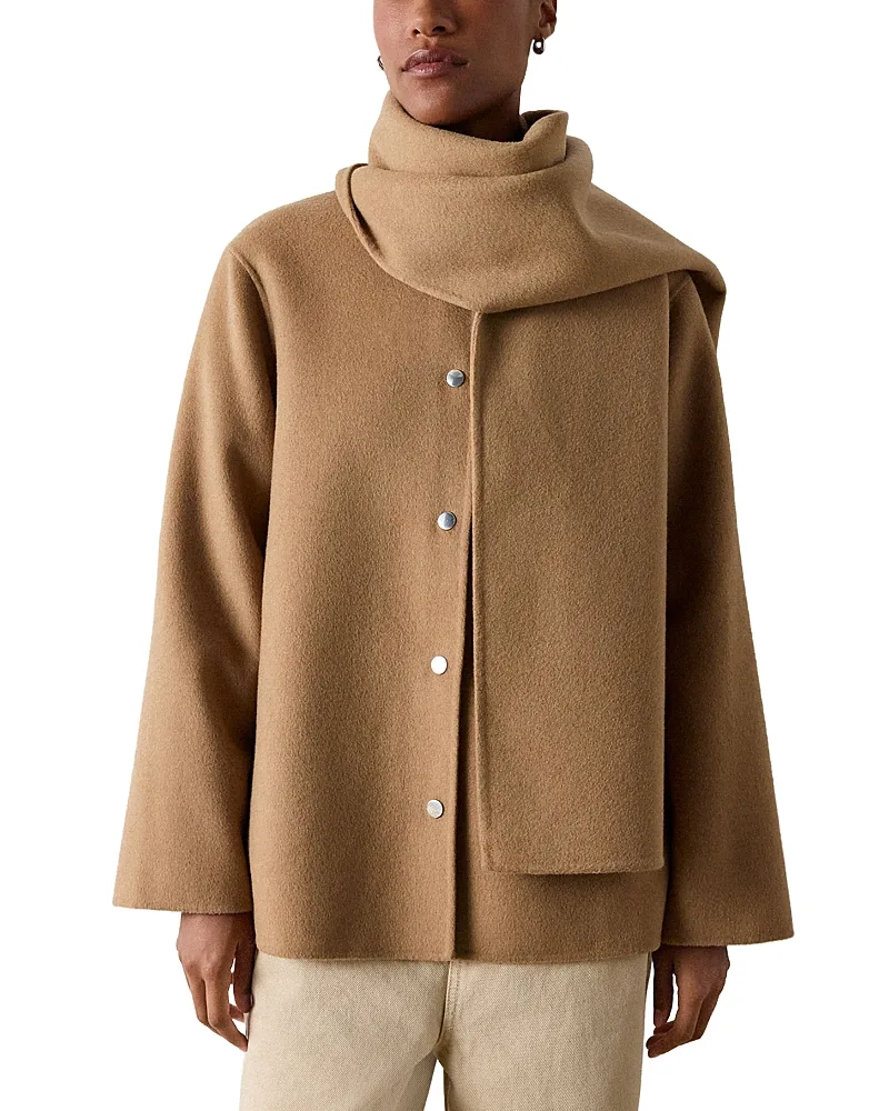 Wool Blend Scarf & Coat by Whistles