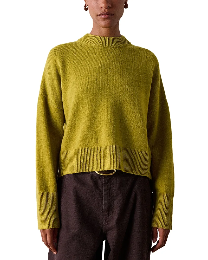 Wool Seam Detail Crewneck Sweater by Whistles
