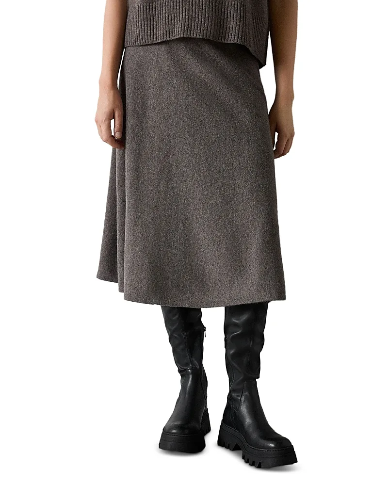 Wool Midi Skirt by Whistles