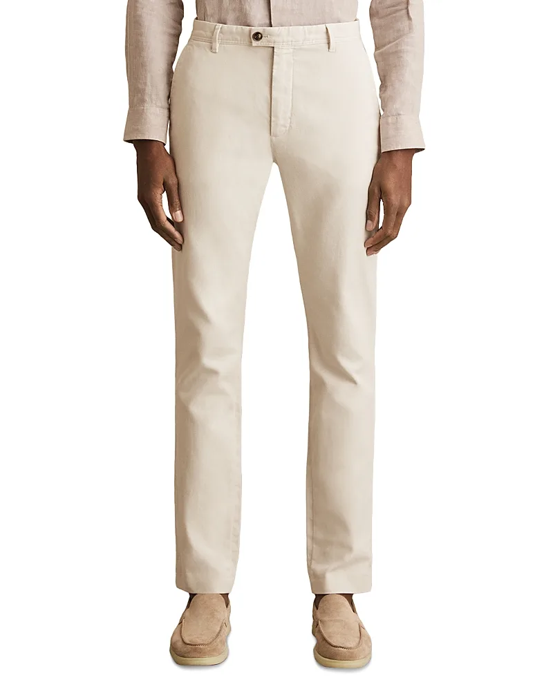 Textured Slim Fit Chino Trousers by Reiss