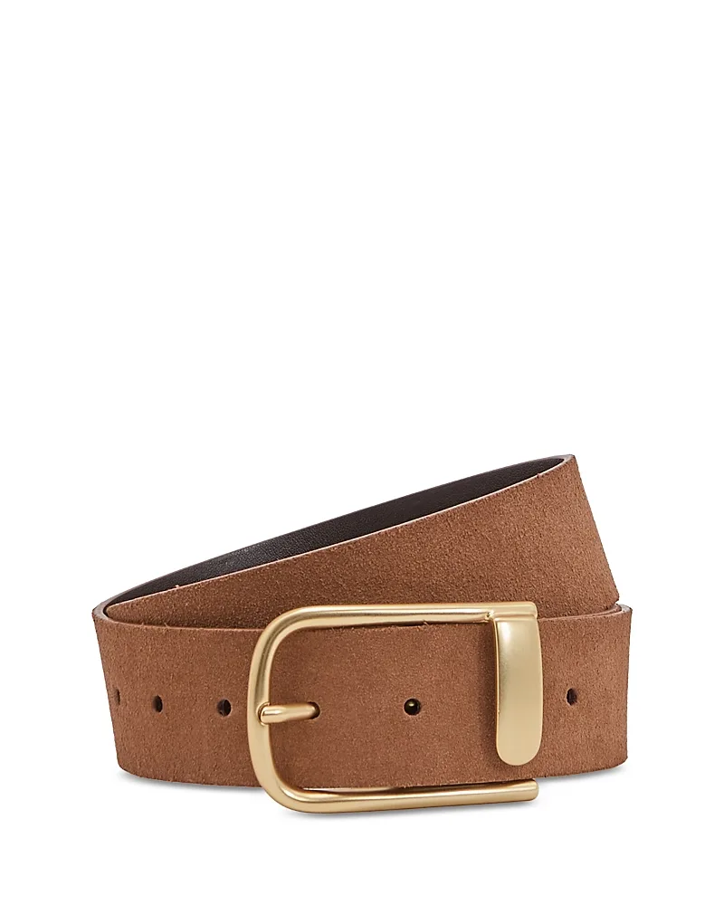 Iyla Half Keeper Suede Belt by Reiss