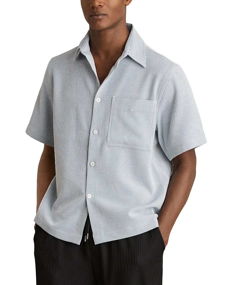Sensei Narrow Stripe Pocket Shirt by Reiss