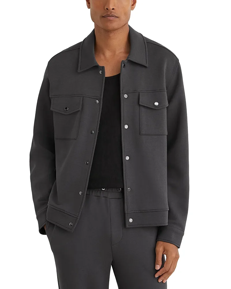 Thom Twin Pocket Interlock Overshirt by Reiss