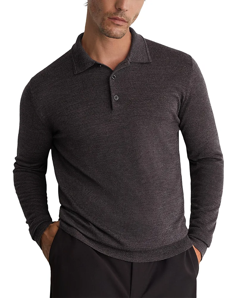 Wool Slim Polo Shirt by Reiss