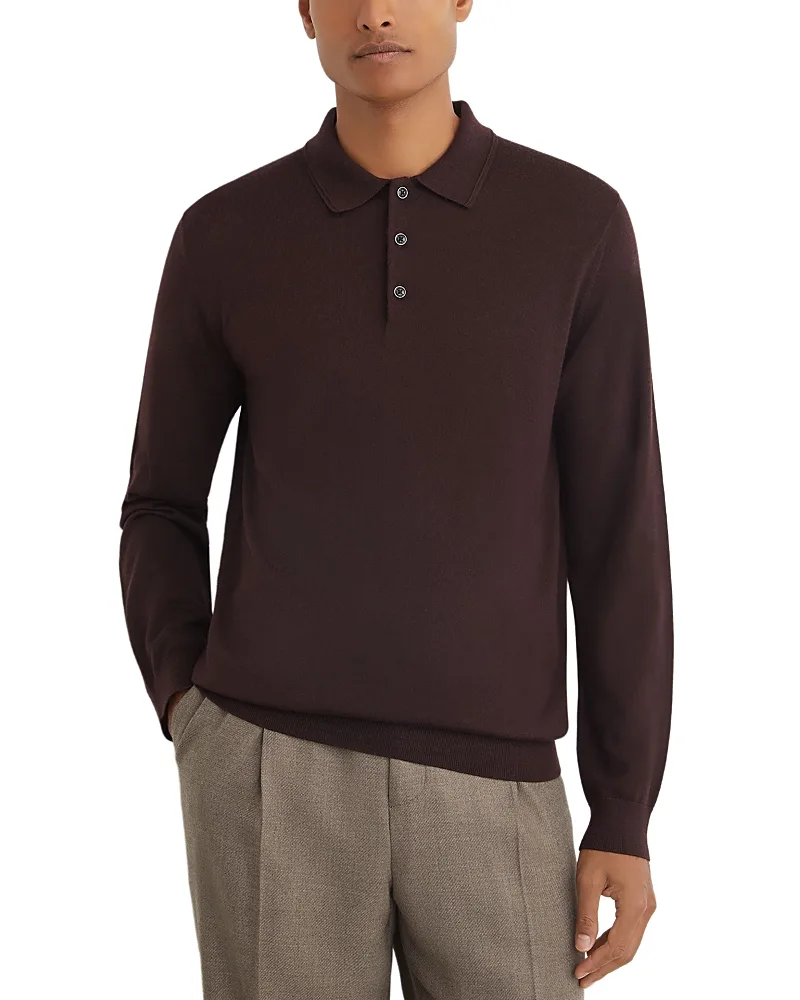 Wool Slim Polo Shirt by Reiss