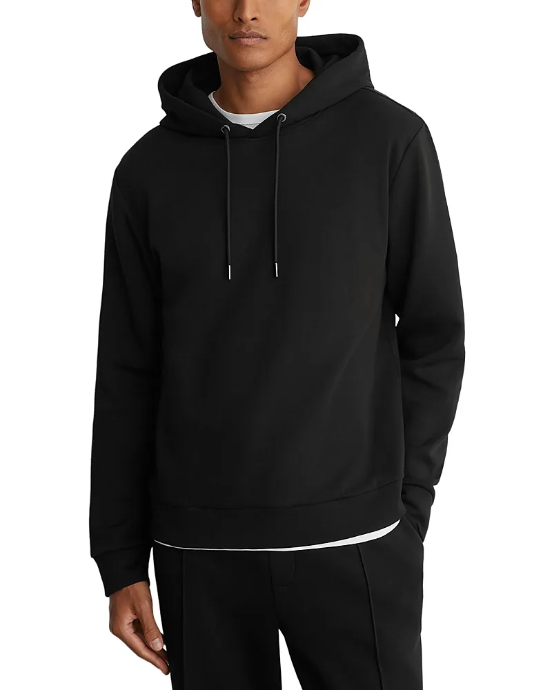 Dane Interlock Jersey Hoodie by Reiss
