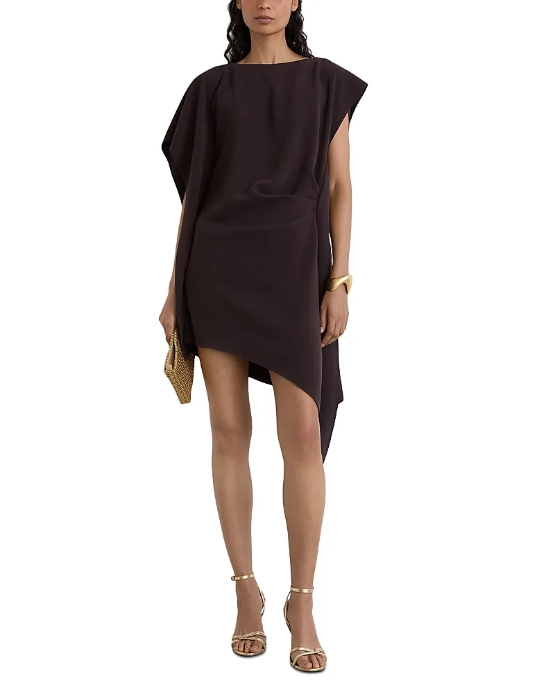 Athena Asymmetrical Mini Dress by Reiss