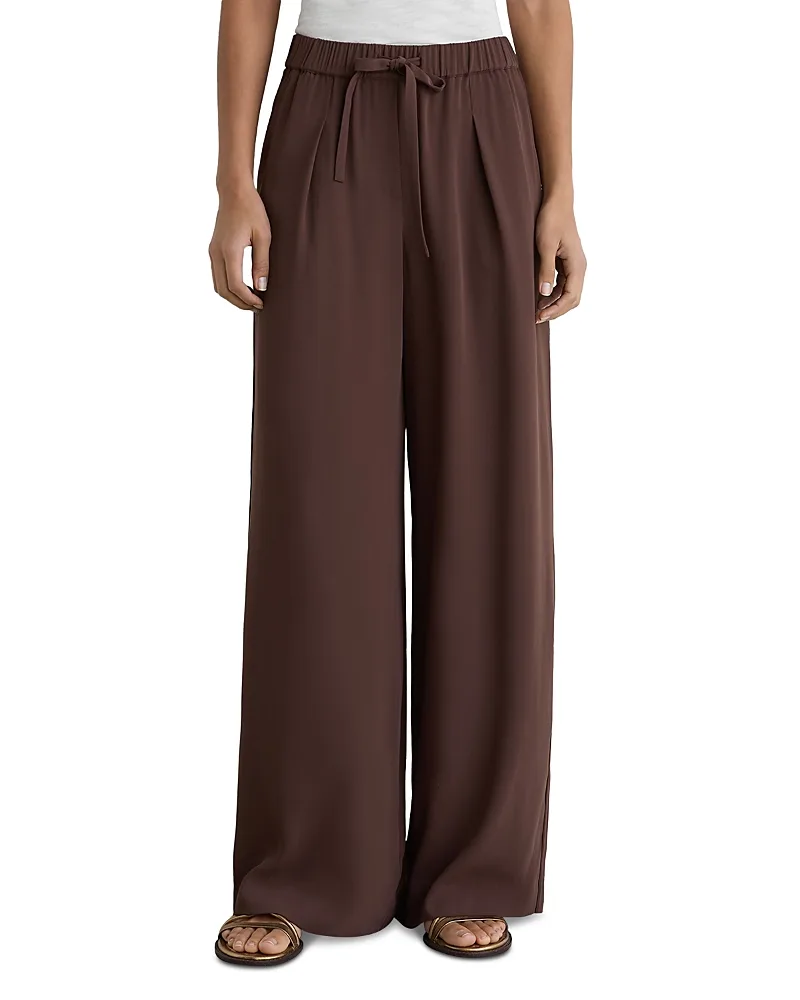 Aimee Wide Leg Drawstring Pants by Reiss