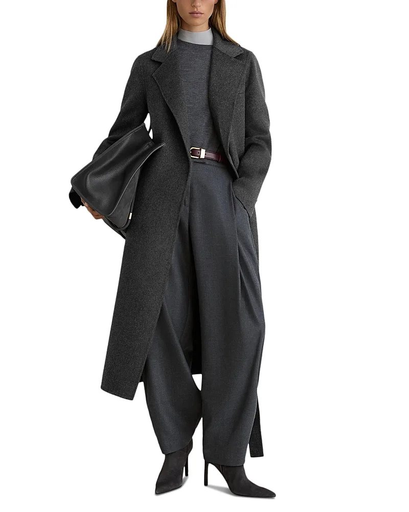 Marlowe Wool Blend Belted Coat by Reiss
