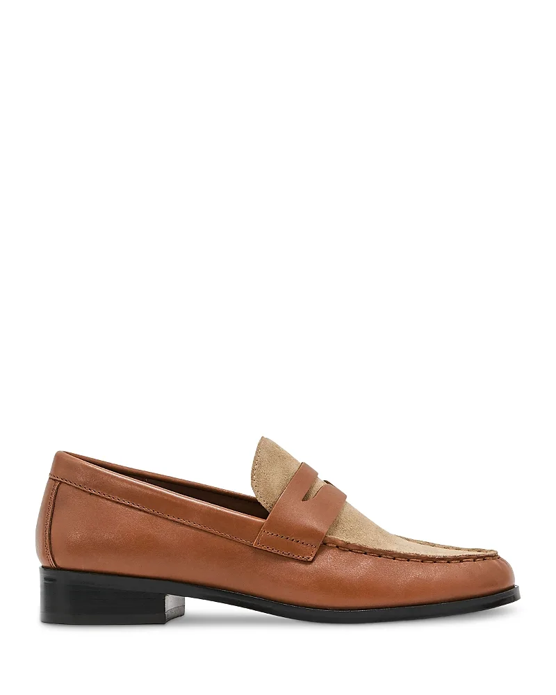 Kallie Leather & Suede Penny Loafers