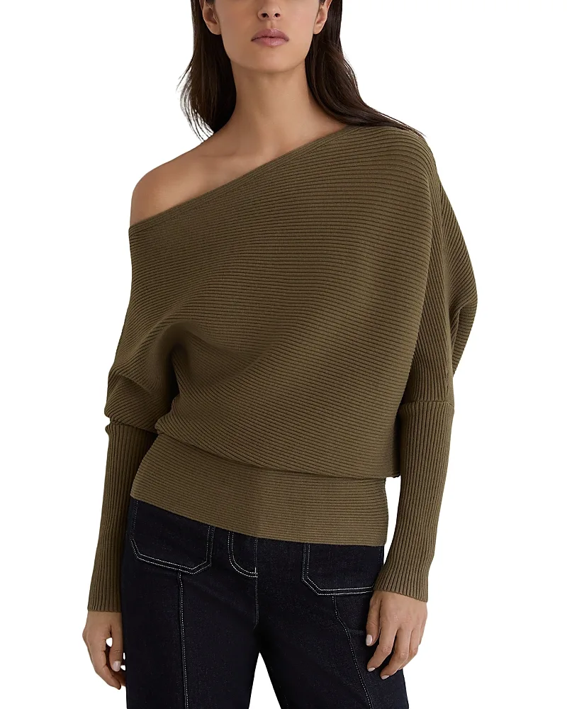 Lorna Asymmetrical Stretch Sweater by Reiss