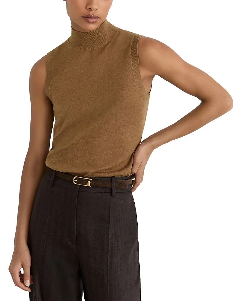 Evelyn Wool Sleeveless Top by Reiss