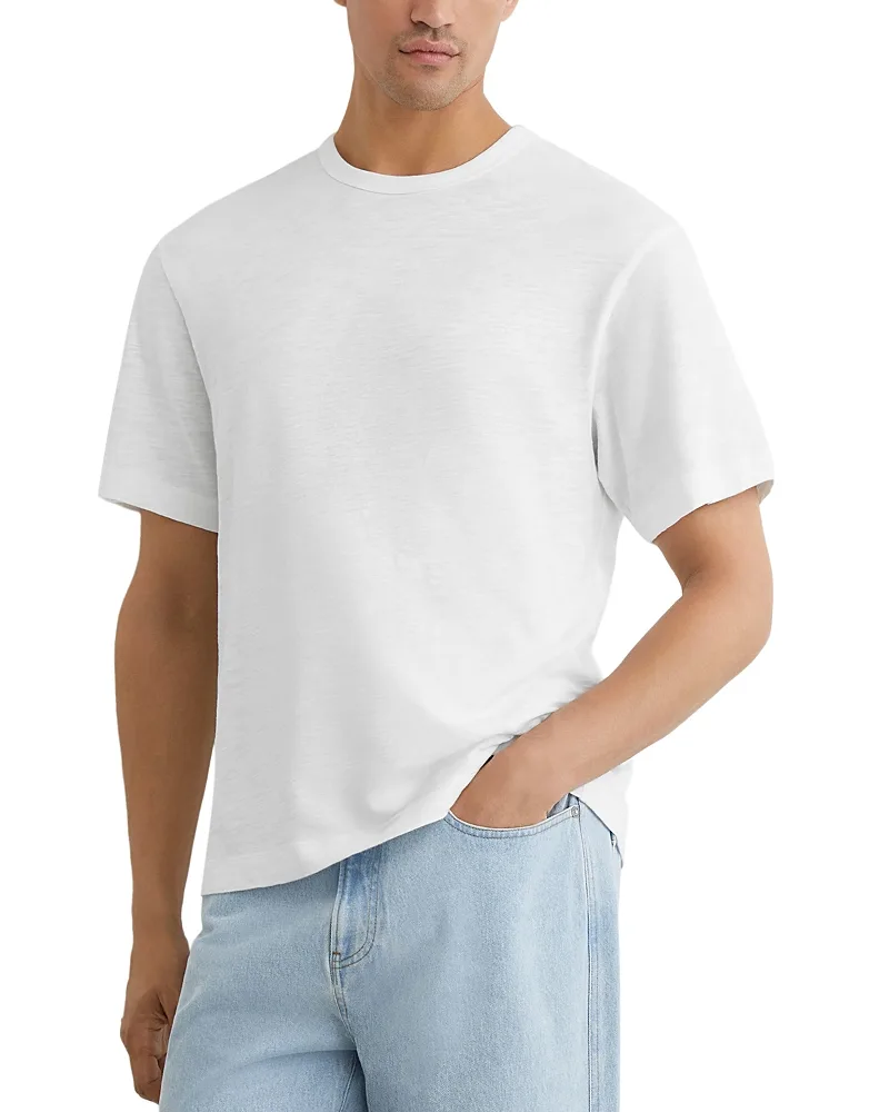 Huxley Relaxed Slub Crewneck Tee by Reiss