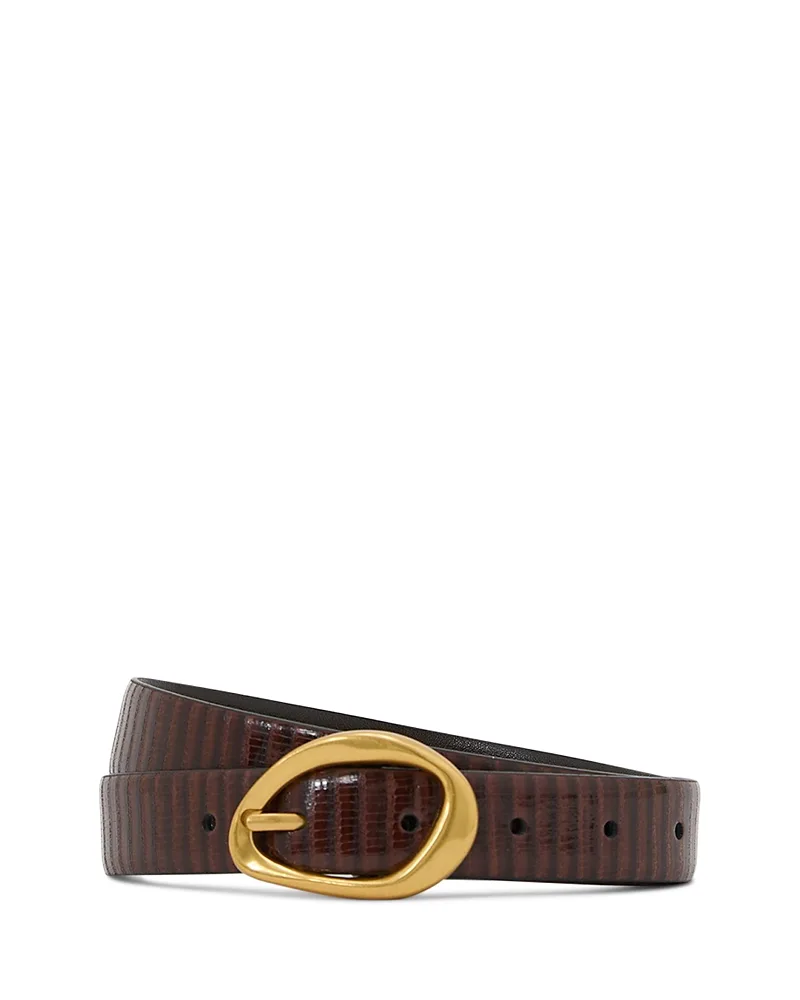 Embossed Leather Belt by Reiss