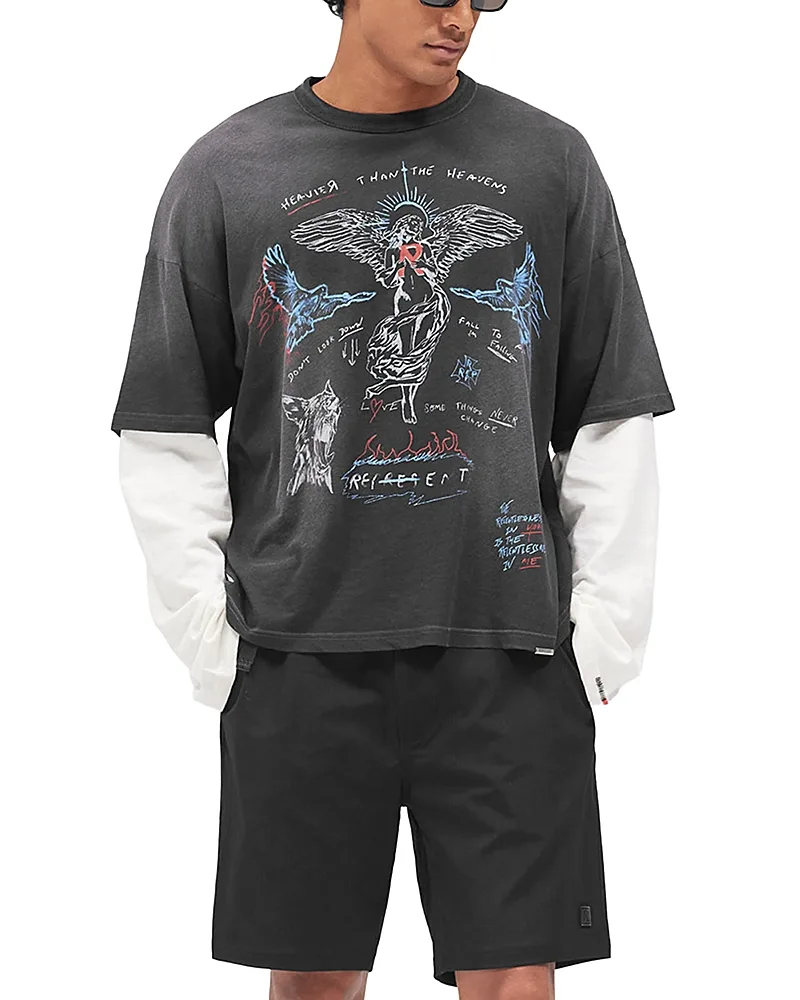 Heavier Than Heavens Cotton & Hemp Logo Graphic T-Shirt by Represent