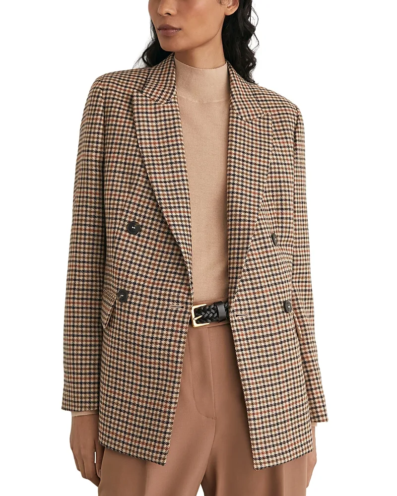 Willow Wool Peak Lapel Double Breasted Blazer by Reiss