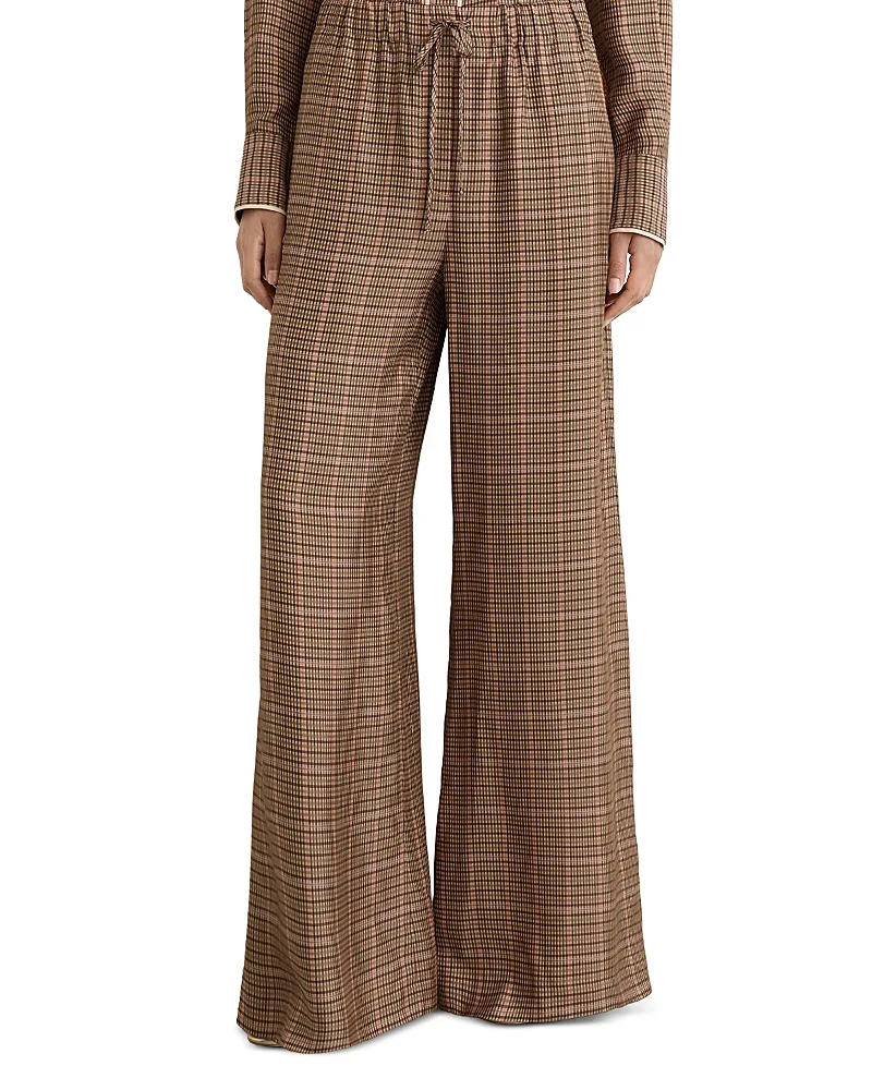 Minnie Drawstring Waist Wide Leg Pants by Reiss