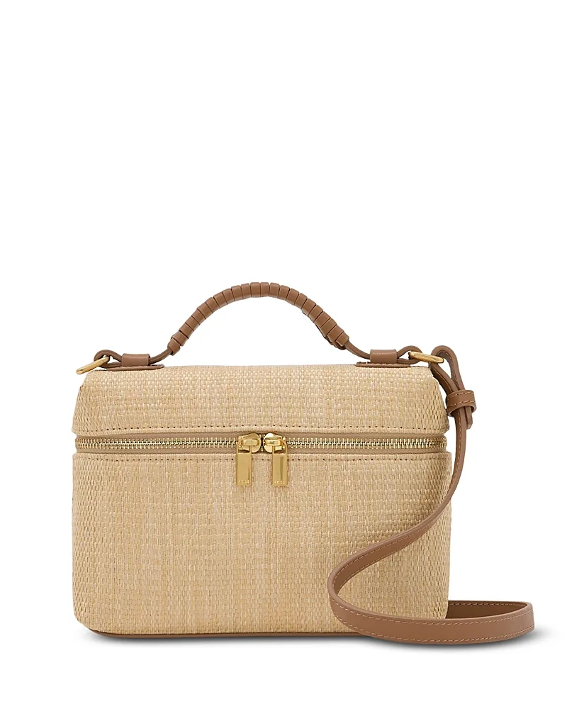 Ines Raffia Effect Vanity Crossbody by Reiss