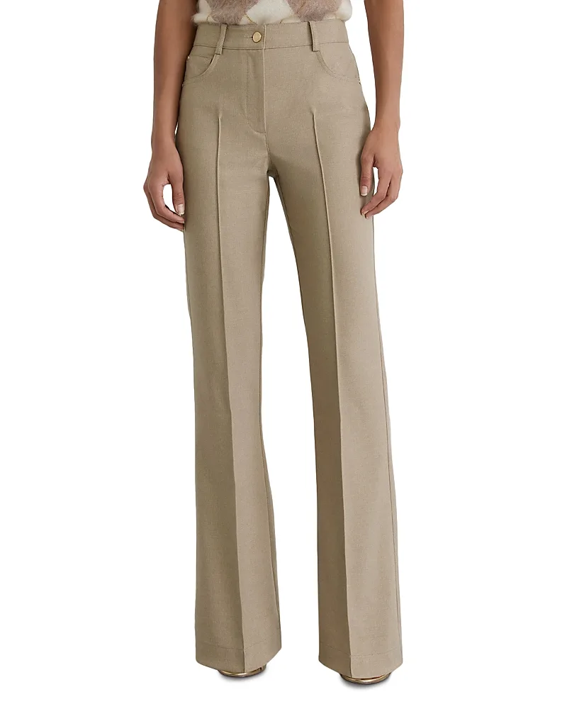 Sofia Mid Rise Flare Leg Pants by Reiss