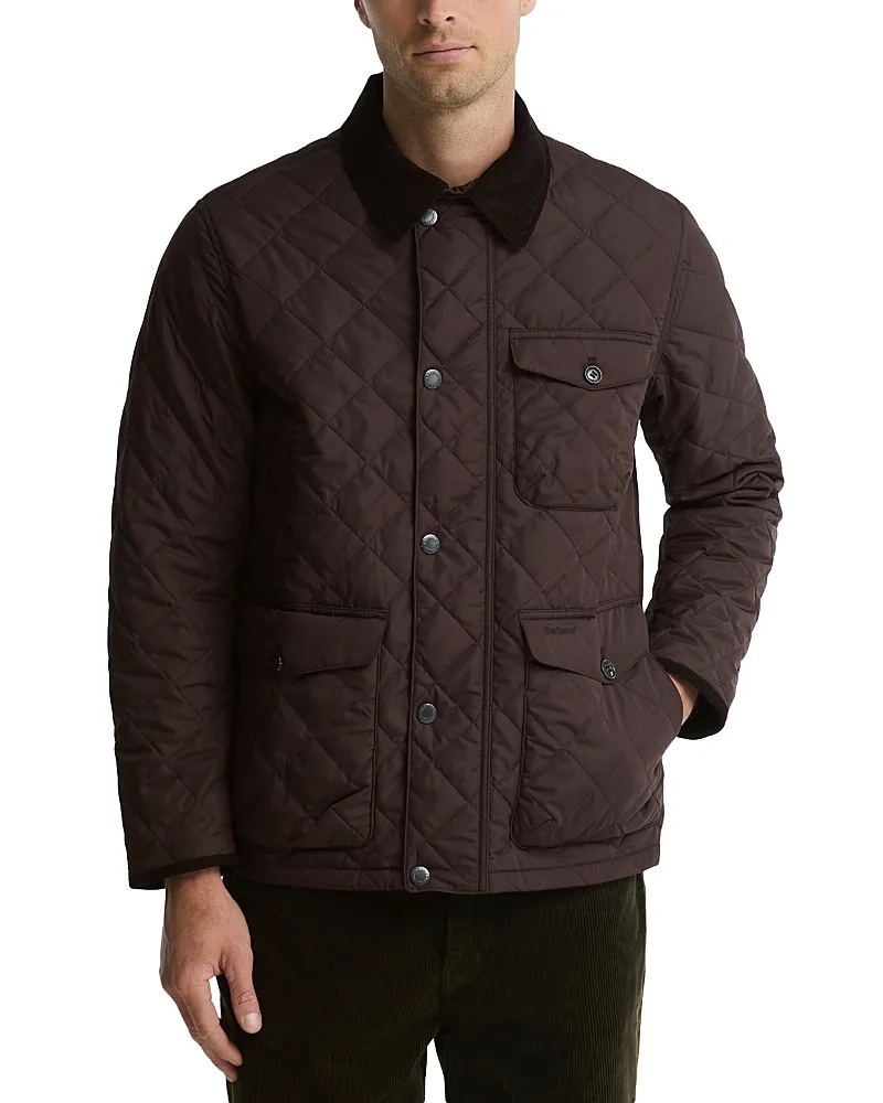 Hornby Point Collar Quilted Button Jacket by Barbour