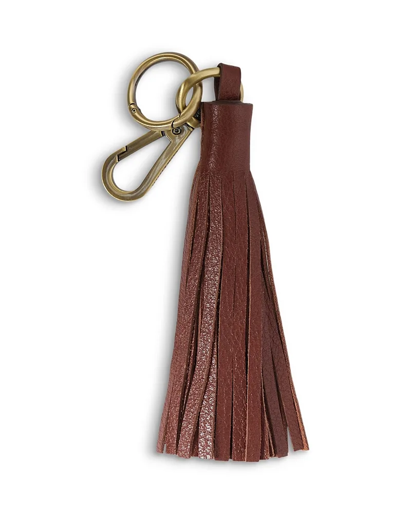 Leather Tassel Bag Charm by Barbour