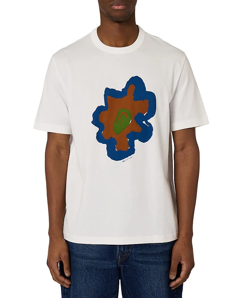Avant Flower Cotton Graphic T-Shirt by Paul Smith