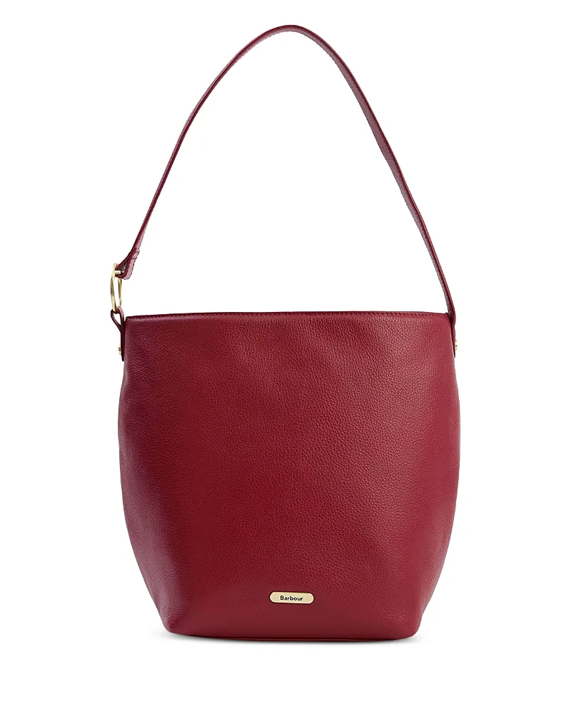 Cedar Large Leather Bucket Bag by Barbour