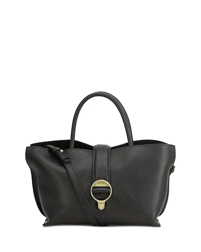 Alder Mini Leather Tote by Barbour