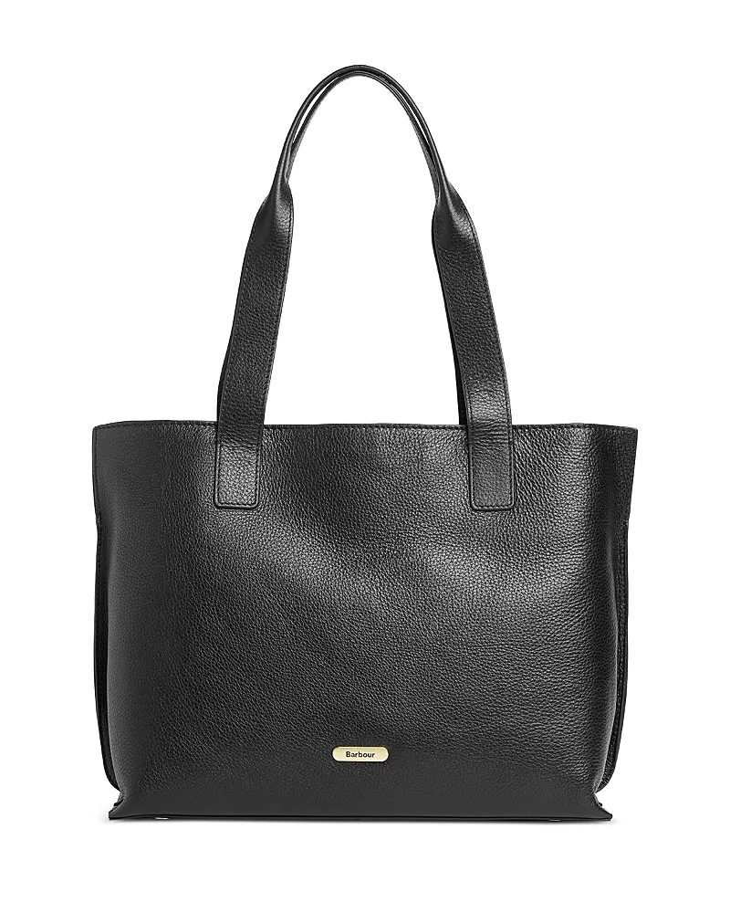 Alder Large Leather Tote Bag by Barbour
